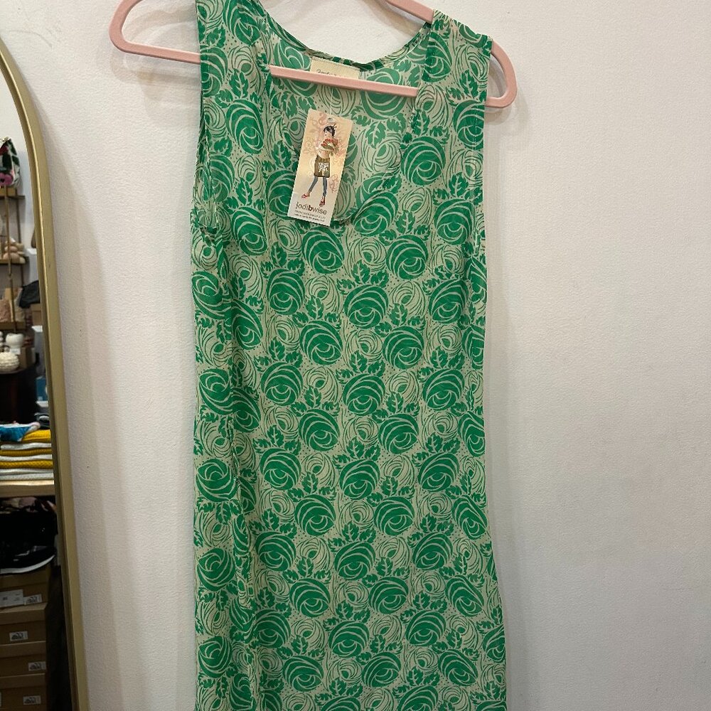 Jodi B. Wise Green Sheer Dress